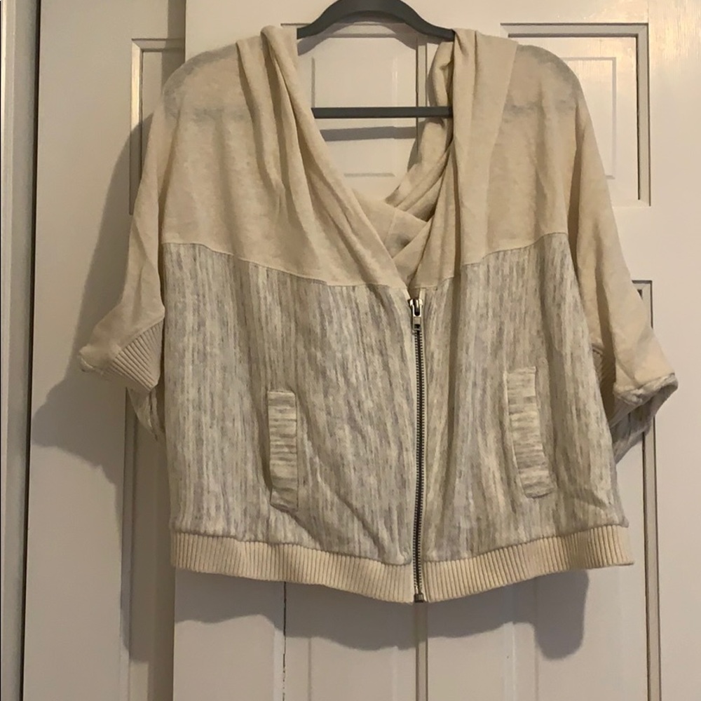 Anthropologie cardigan half zip